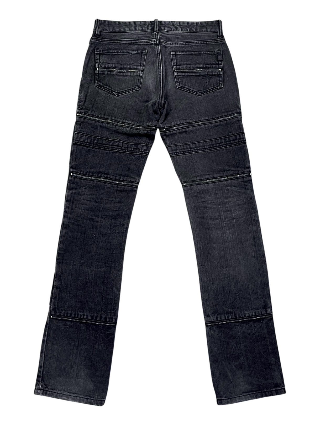 Culturata 🔥Vintage CUSTOM CULTURE Grunge Multizipper S.Laurent Style Size 28" / US 6 / IT 42 - 8 Thumbnail
