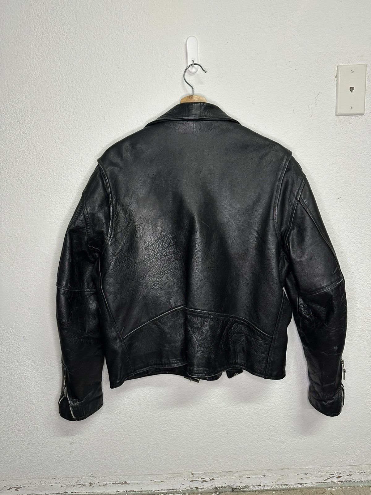 Vintage Vintage Biker Leather Jacket Muilti Zip Leather By Manzoor Size US S / EU 44-46 / 1 - 3 Thumbnail