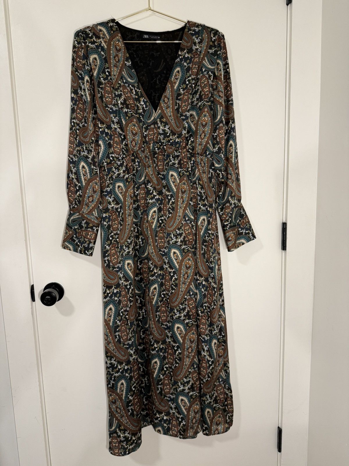 Zara Zara Satin multicolor dress Size S / US 4 / IT 40 - 1 Thumbnail