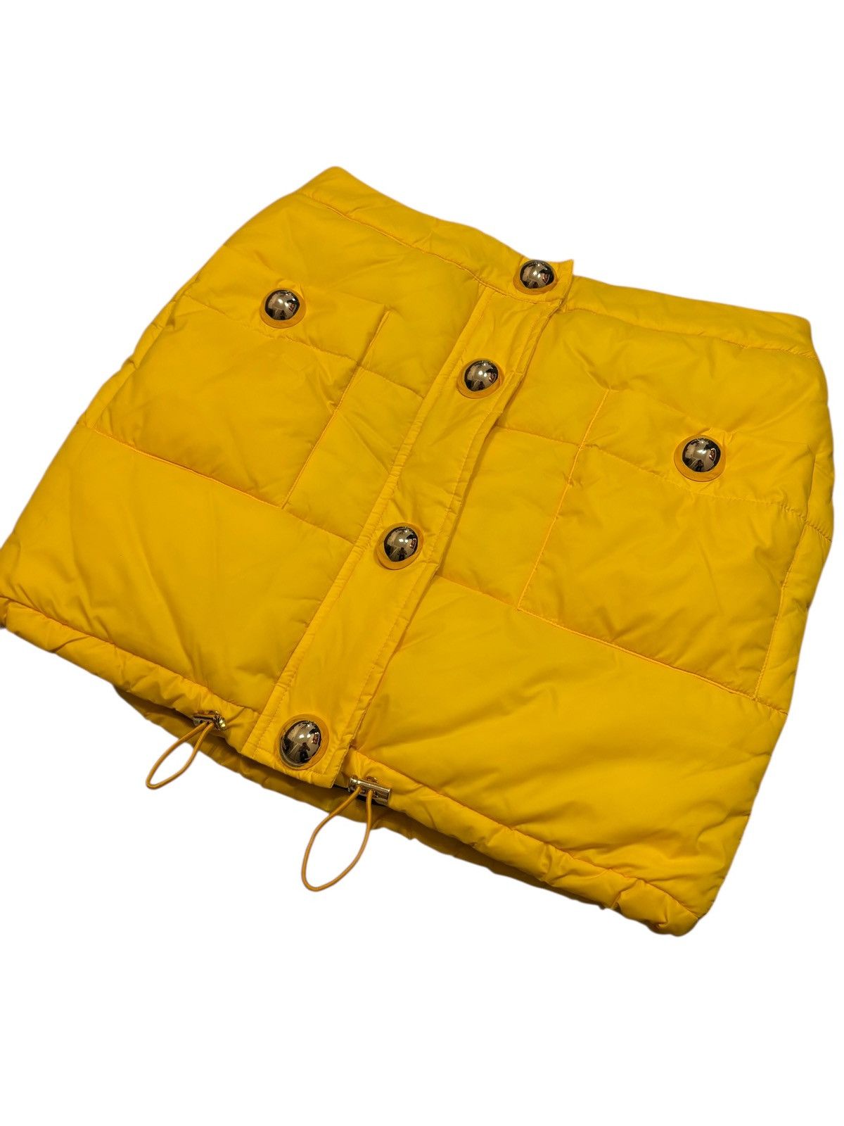 H&M × Moschino Moschino Skirt Puffy Style Big Gold Button Close Zip Size 26" / US 2 / IT 38 - 6 Thumbnail