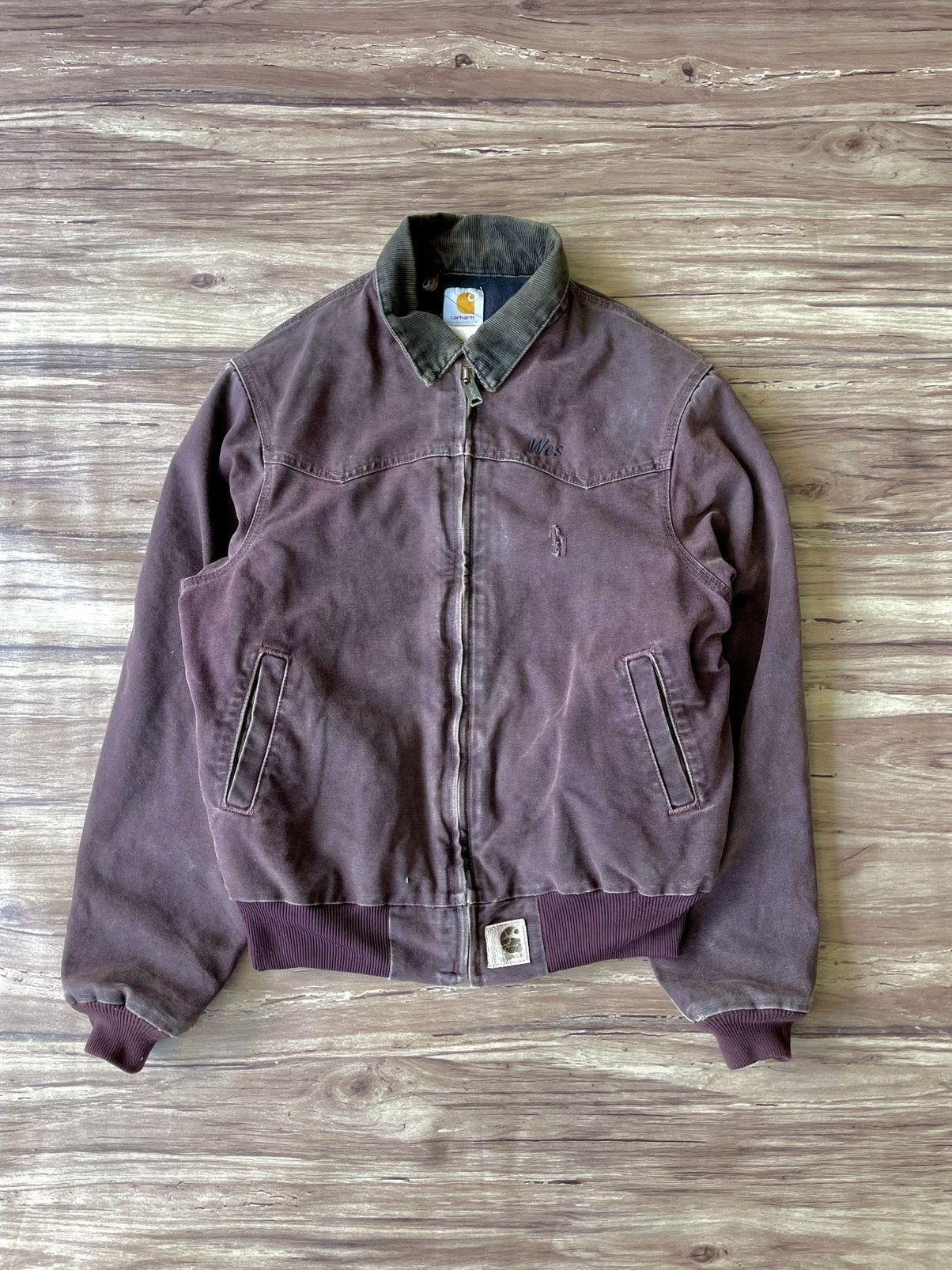 【レア】カーハートサンタフェジャケットJ14 BRG Size M レア】カーハートサンタフェジャケットJ14 BRG Size M