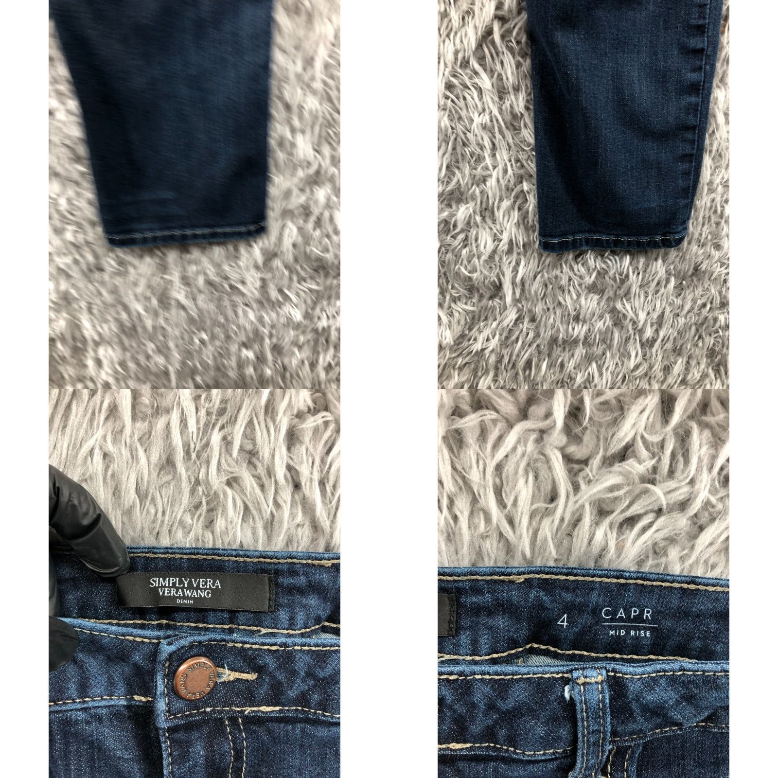 Vera Wang Vera Wang Capri Jeans Size 4 Womens Medium Wash Blue Capri Jeans Womens Medium Blue 5-Pocket Design Size 27" / US 4 / IT 40 - 8 Thumbnail