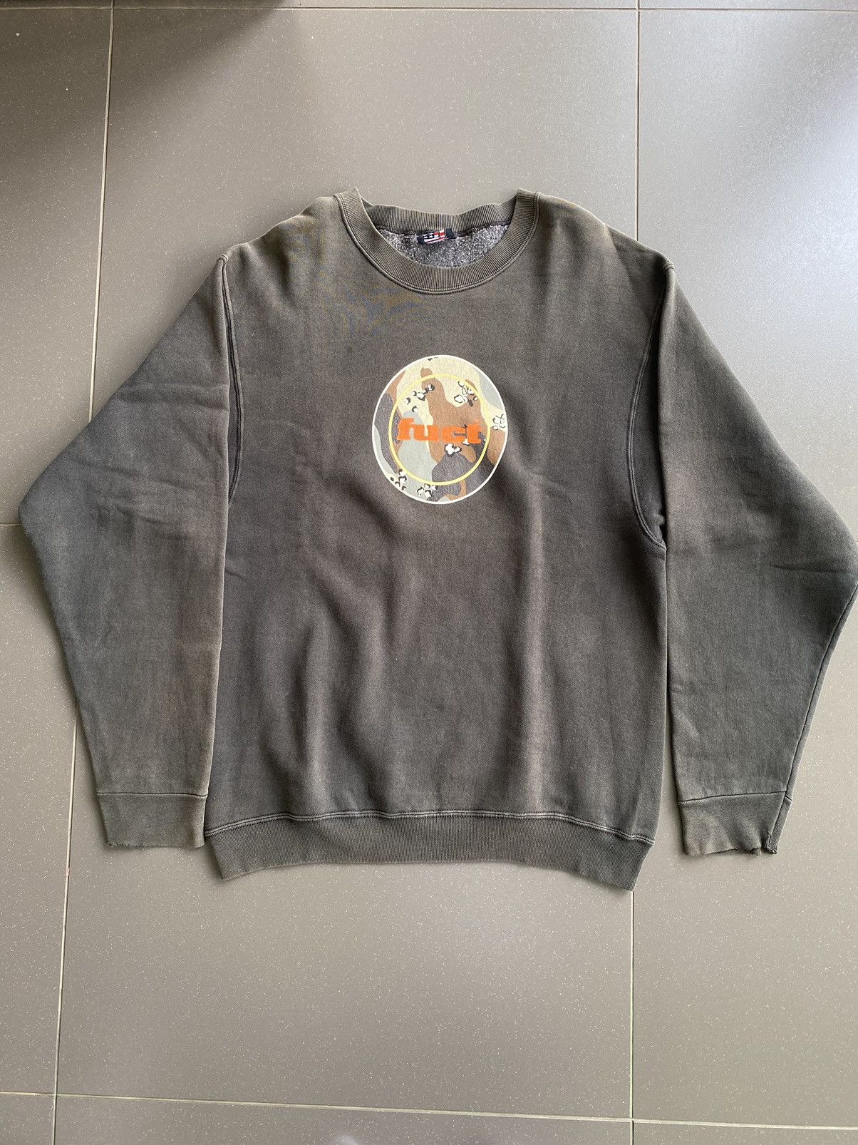 FUCT Fuct Dessert Camo Circle logo Crewneck sweatshirt Size US M / EU 48-50 / 2 - 1 Thumbnail