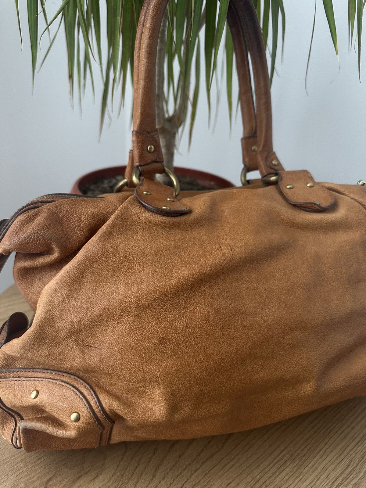 Bally Vintage Leather Bally Brown Shoulders Faded Bag Size ONE SIZE - 10 Thumbnail