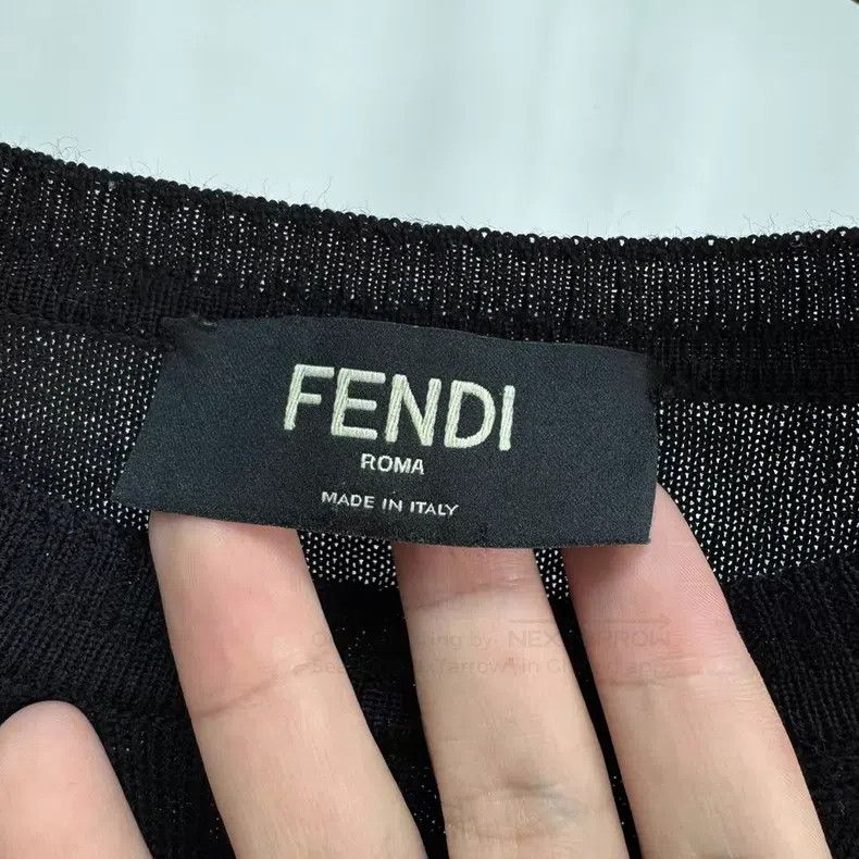Fendi Fendi Embroidered Letter Little Monster Wool Knit Sweater Size US L / EU 52-54 / 3 - 5 Thumbnail