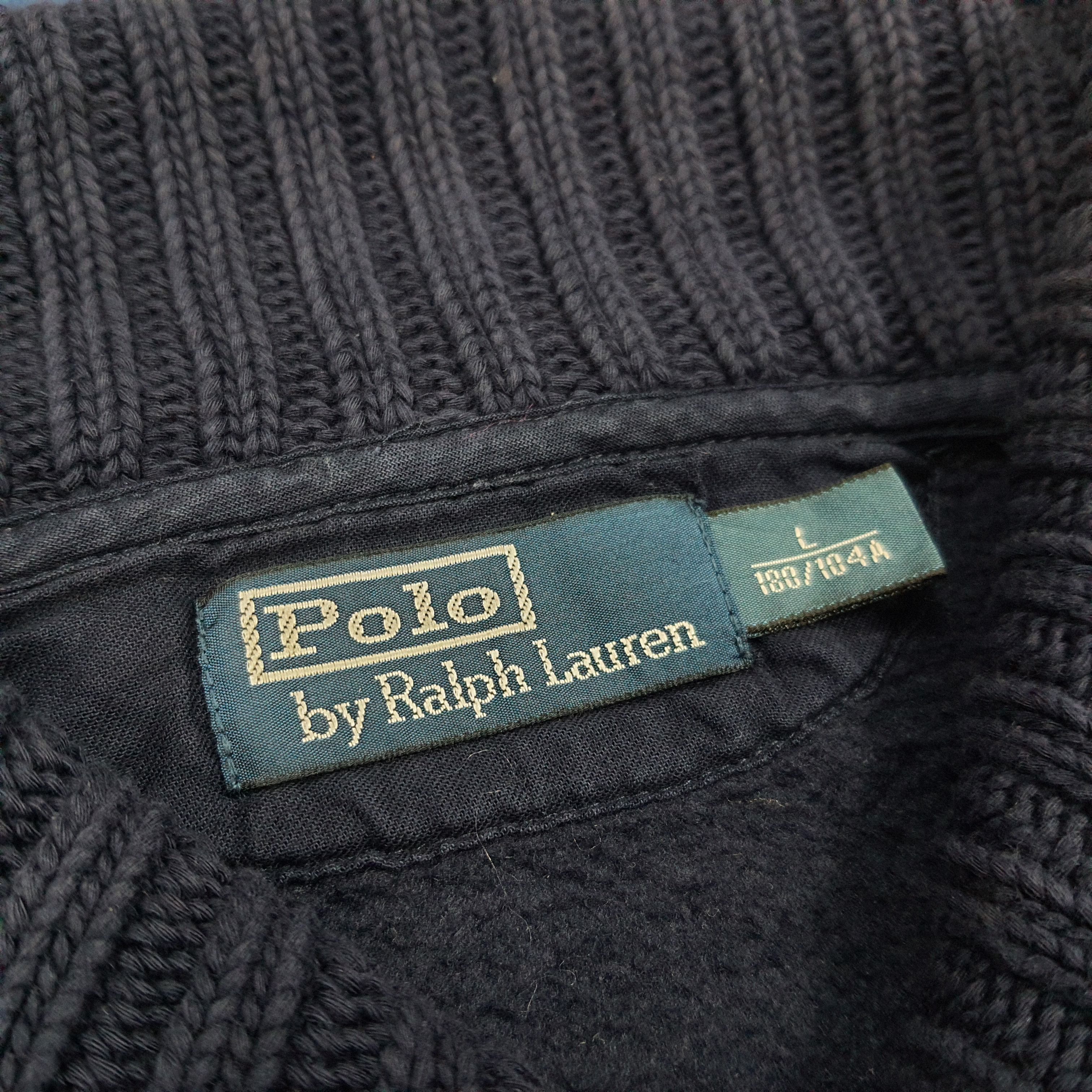 Polo Ralph Lauren × Vintage Vintage Polo by Ralph Lauren Winter Style Knitted Sweatshirt Size US L / EU 52-54 / 3 - 4 Thumbnail