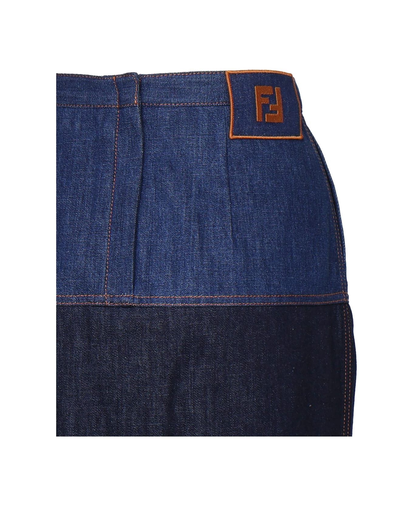 o1s1wg111225 Jeans Skirt in Blue