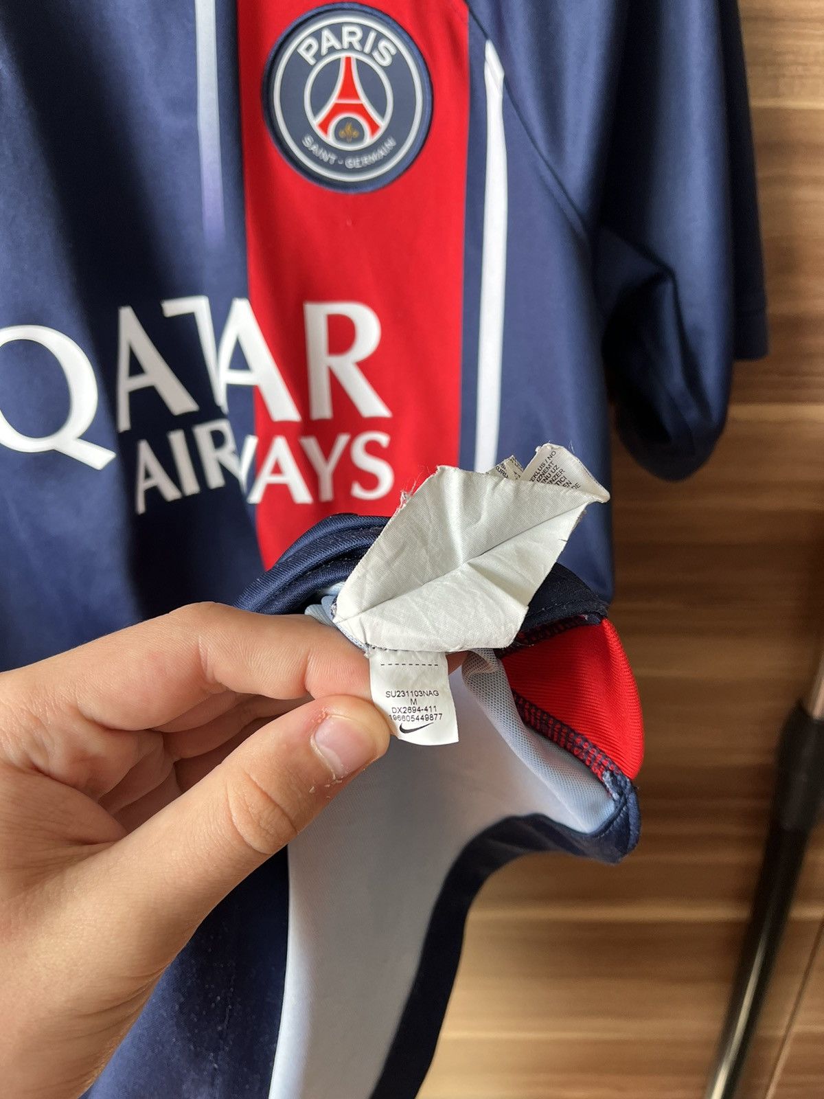 Nike 🇫🇷Nike PSG Football Soccer Jersey Stadium Home 2023/2024 Size US M / EU 48-50 / 2 - 14 Thumbnail