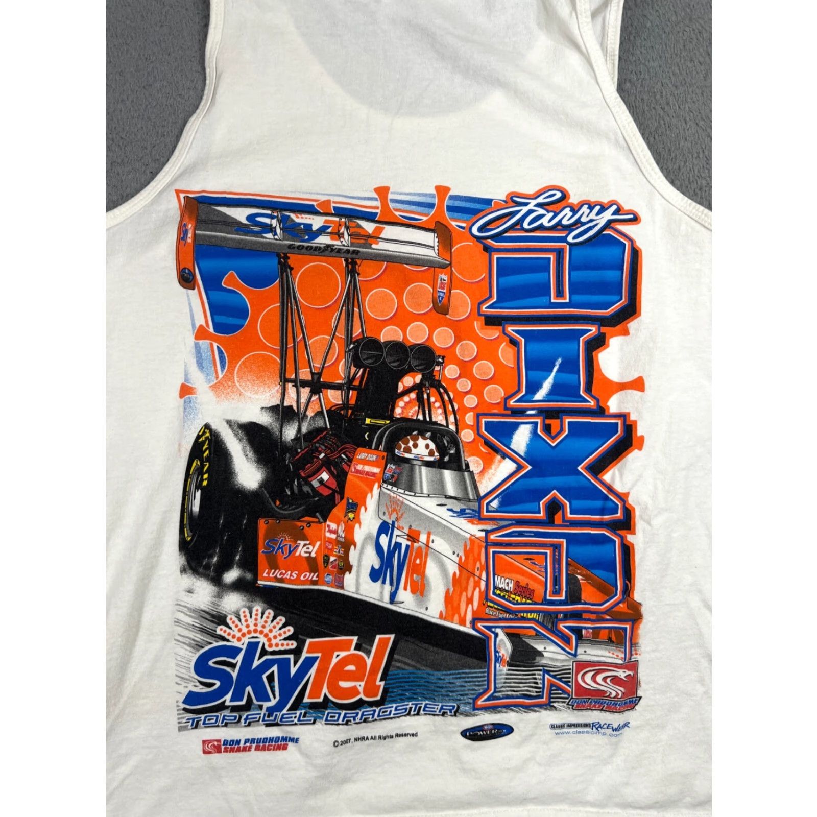 Gildan Vintage Top Fuel Dragster Tank Top Mens Large Larry Dixon Racing Size US L / EU 52-54 / 3 - 7 Thumbnail