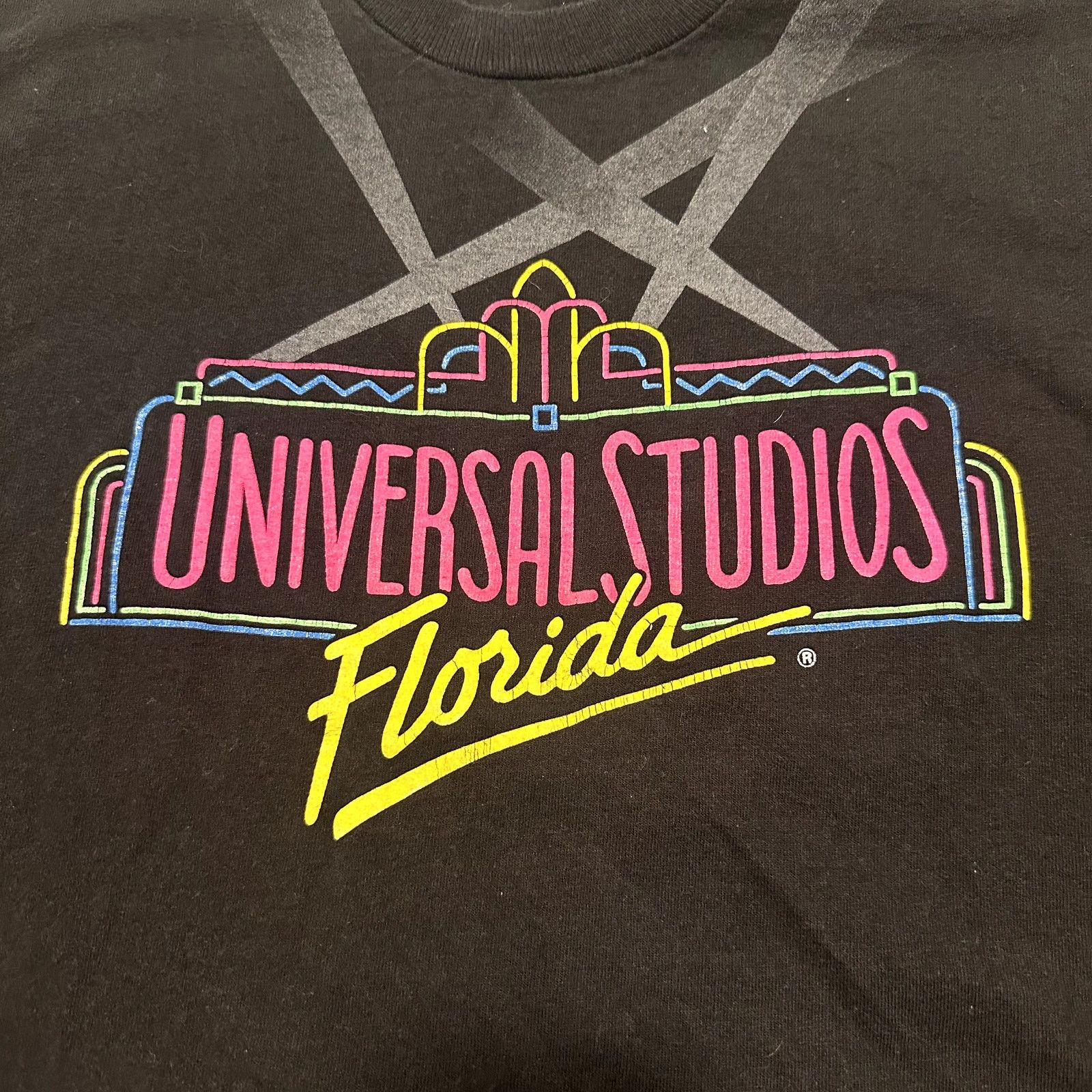Universal Studios Vintage 90s Neon Universal Studios Florida Black T-Shirt LG Size US L / EU 52-54 / 3 - 2 Thumbnail