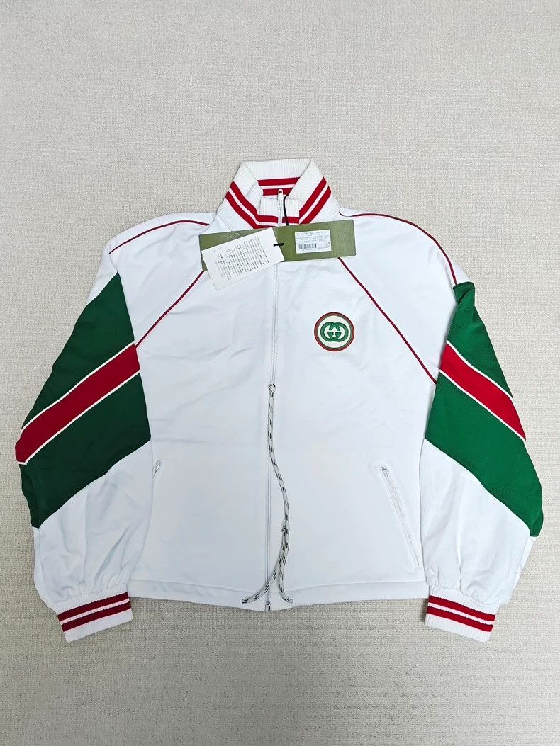 Gucci Gucci Striped Logo Zip Long Sleeve Jacket-dmc Size US L / EU 52-54 / 3 - 1 Thumbnail