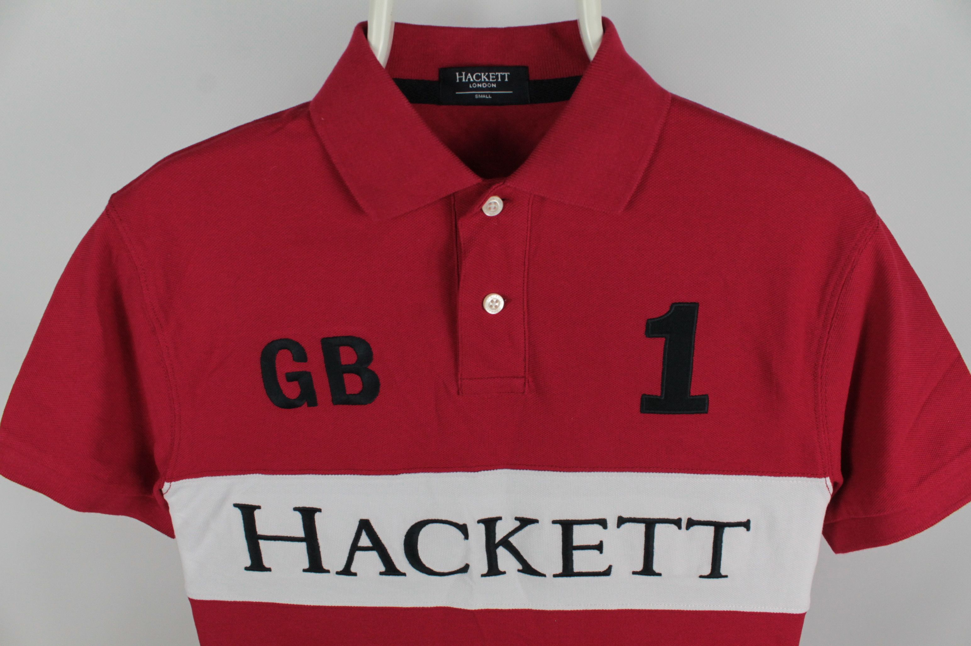 Hackett Hackett Red Cotton Regular Fit Polo Shirt Men's Size US S / EU 44-46 / 1 - 2 Thumbnail