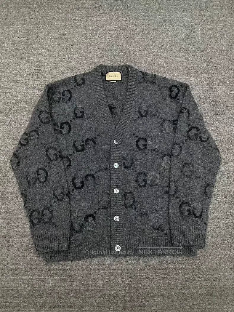 Gucci Gucci 24ss full-printed woollen cardigan coat Size 3XL / US 20-22 - 1 Thumbnail
