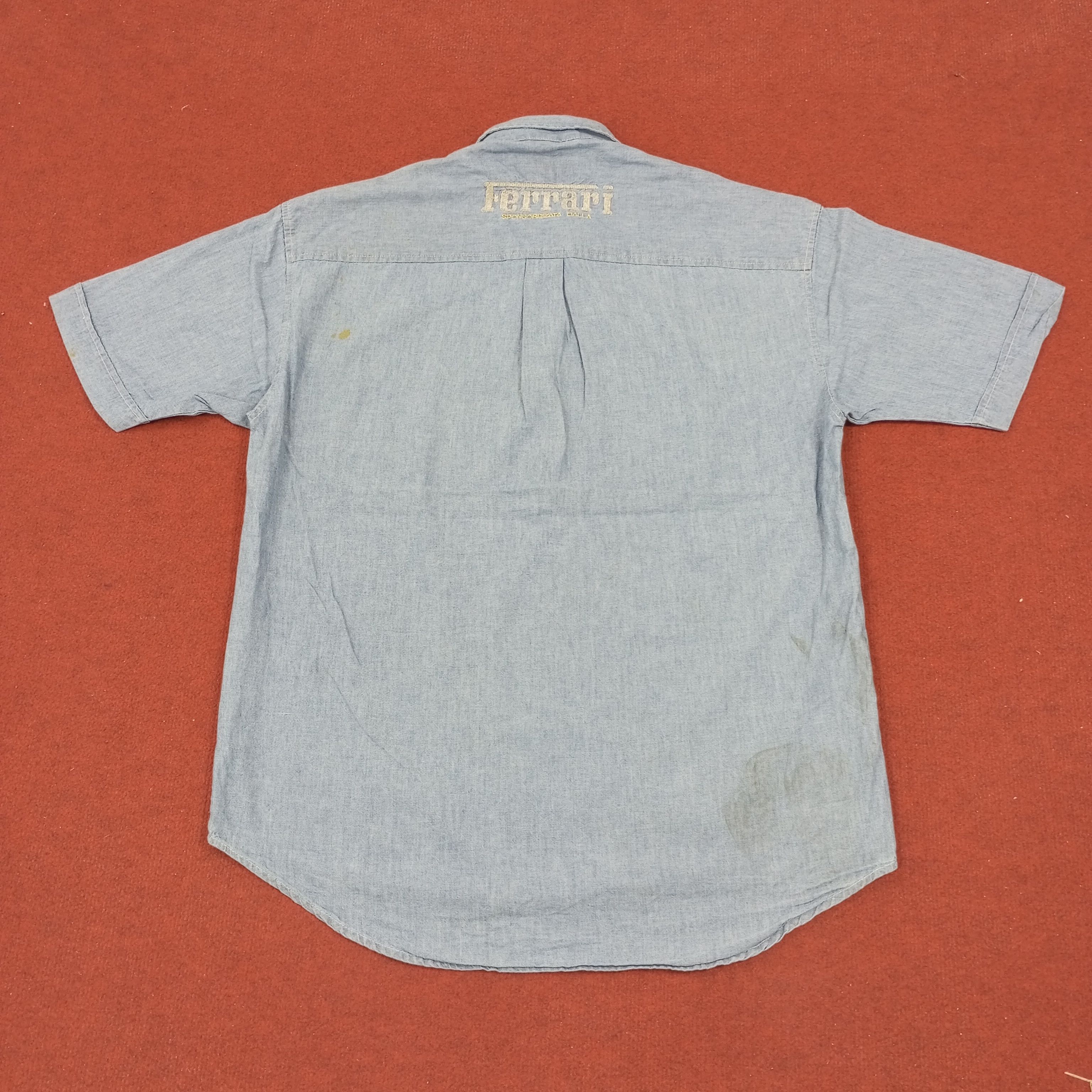 Ferrari × Vintage Ferrari Magneti Marelli Embroidery Design Casual Style Shirt Size US L / EU 52-54 / 3 - 3 Thumbnail