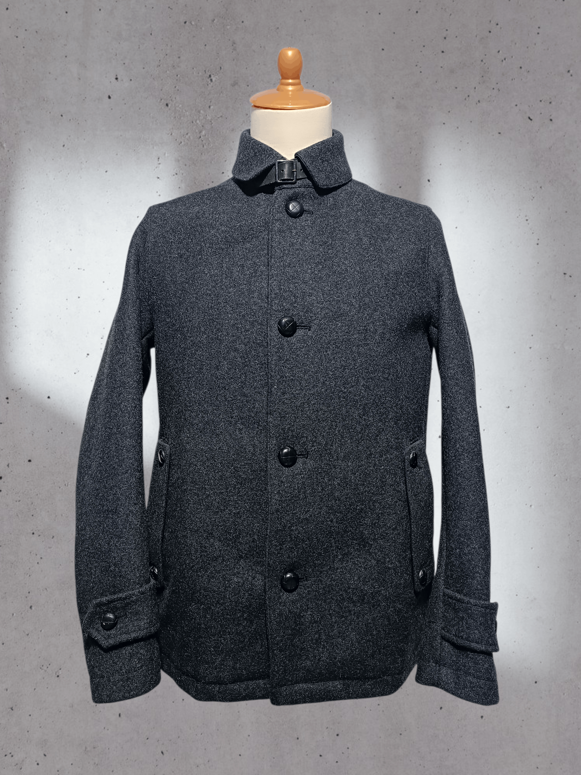 Japanese Brand Button Collared Casual Wool Jacket Size US M / EU 48-50 / 2 - 1 Thumbnail