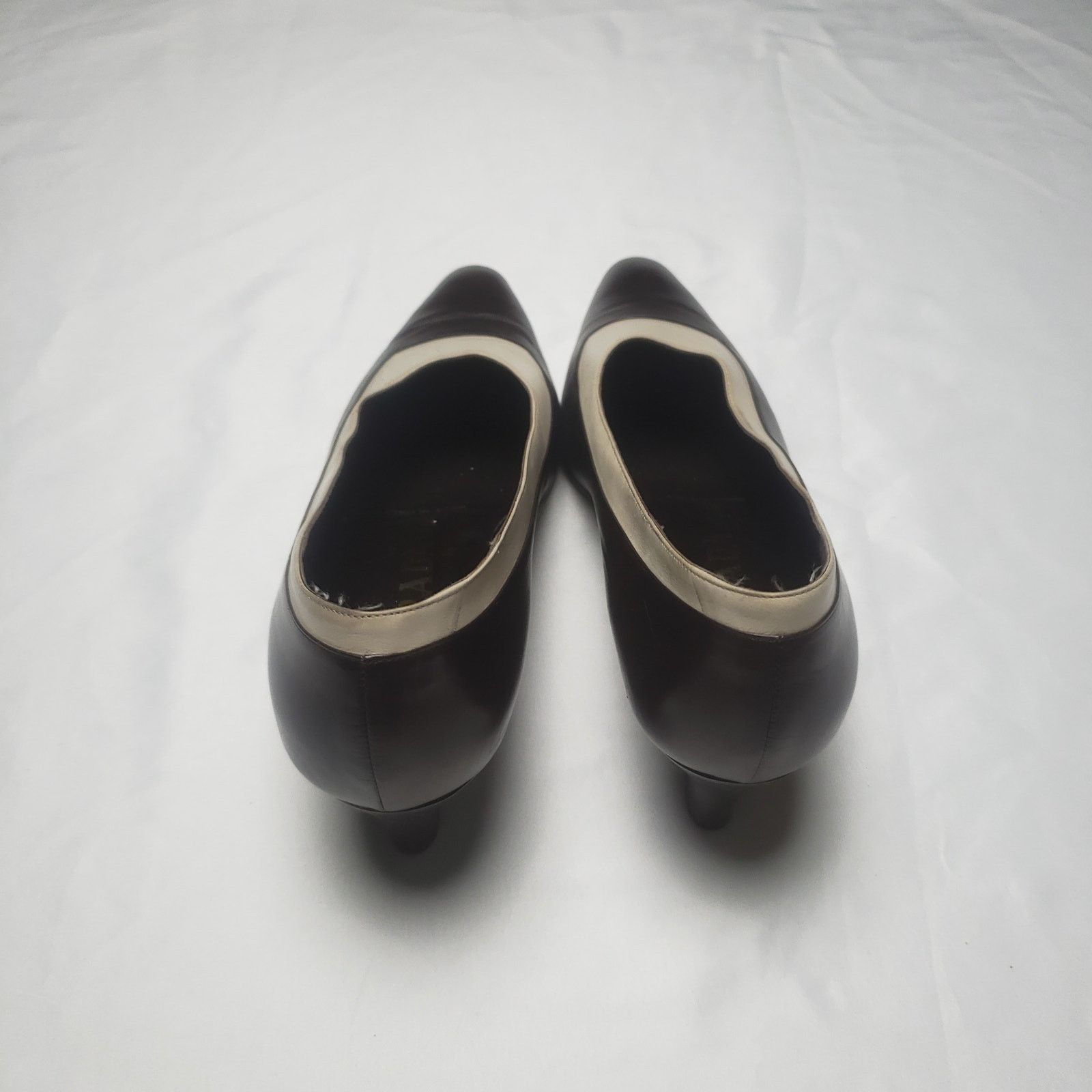 Prada Vintage Prada leather Heels tan and brown Size US 8 / IT 38 - 16 Thumbnail