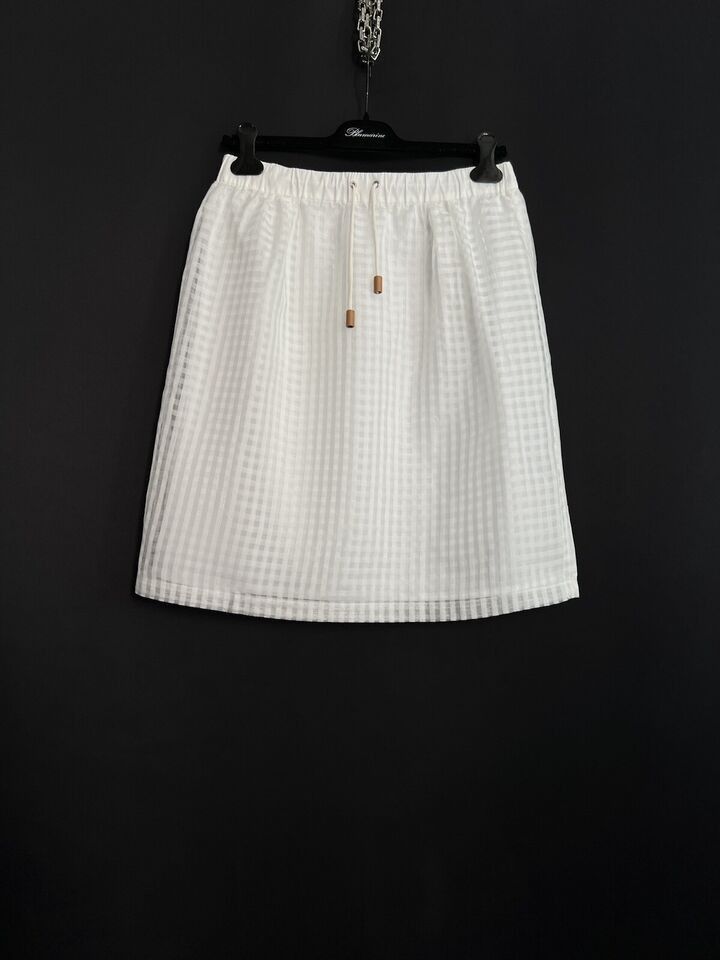 Fabiana Filippi Fabiana Filippi Skirt Cotton/Silk White Size M Size 30" / US 8 / IT 44 - 1 Thumbnail