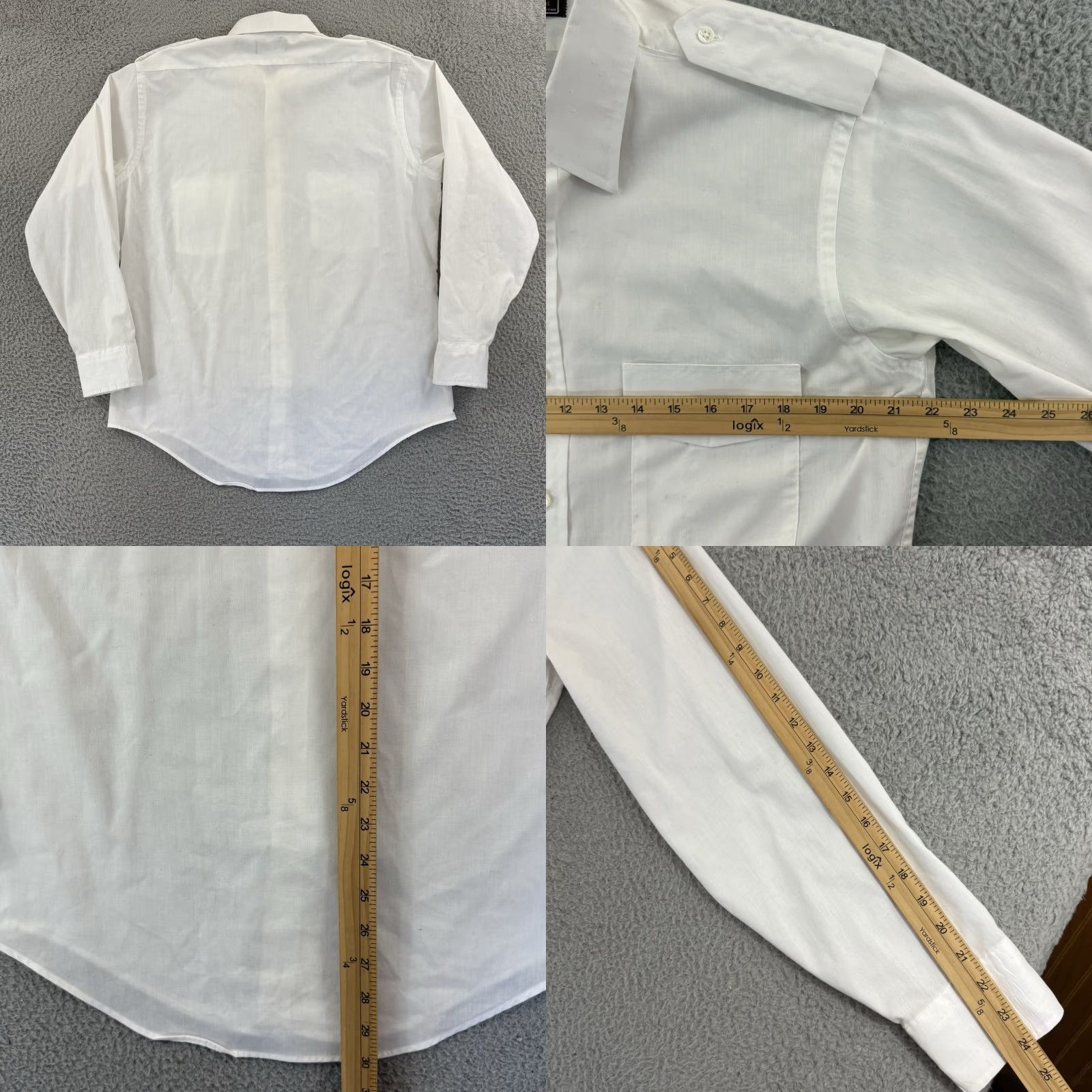Arrow VINTAGE Arrow Shirt Mens Large White Long Sleeve 70s Career Casual Button Up USA Size US L / EU 52-54 / 3 - 8 Thumbnail