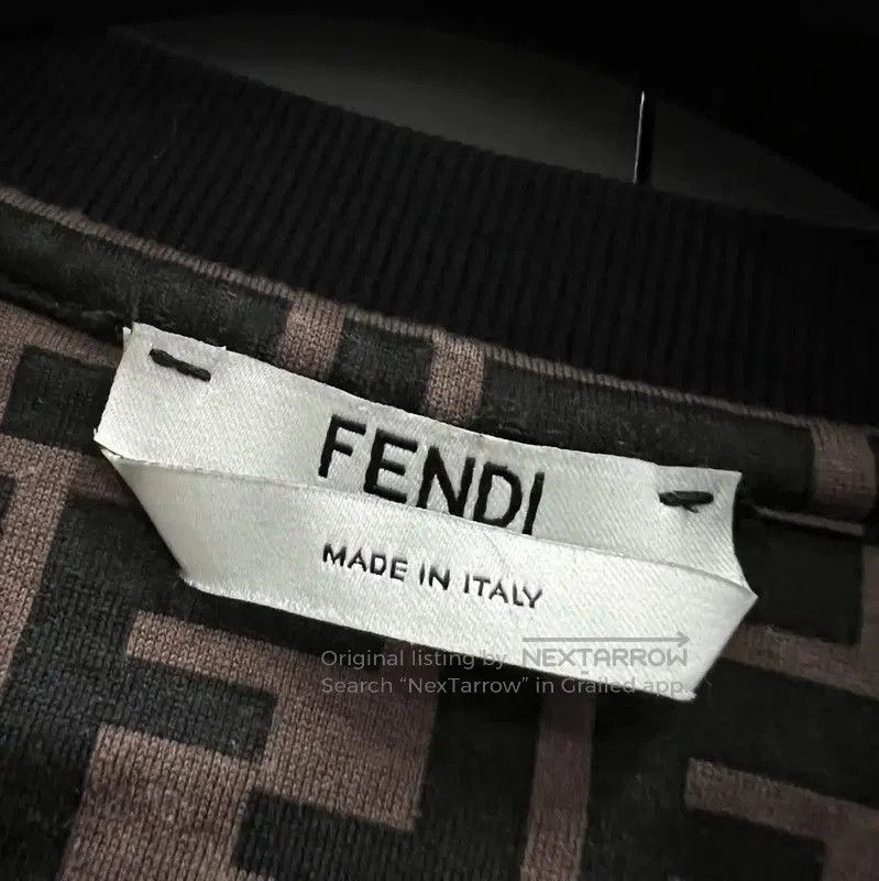 Fendi Fendi Summer Brown Cotton Logo T-Shirt . Size XXS / US 00 / IT 34 - 2 Thumbnail