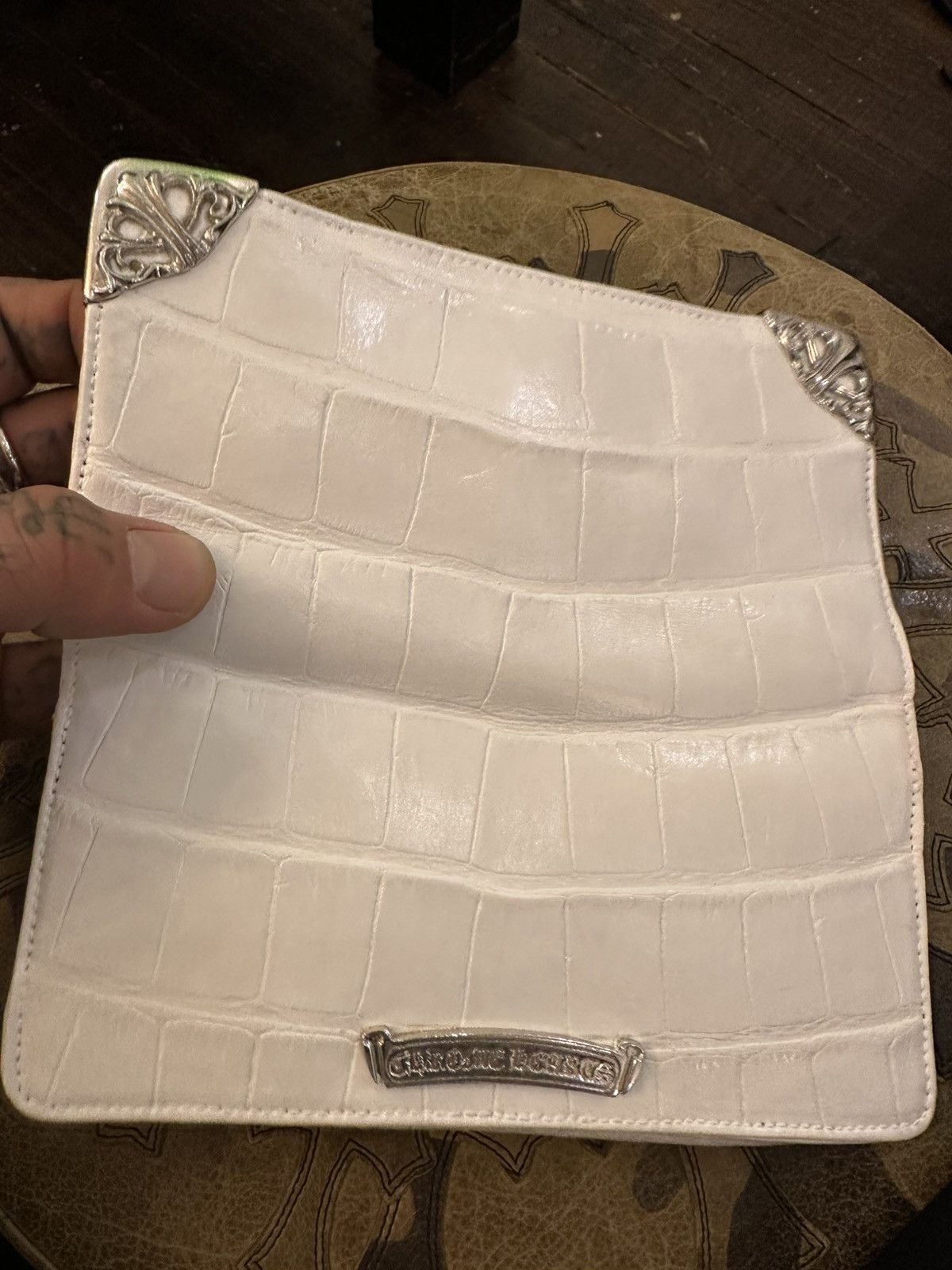 Chrome Hearts Chrome Hearts white alligator CROC wallet travel keep all Size ONE SIZE - 11 Thumbnail