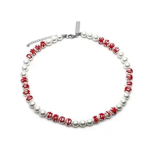 Designer × Vintage Retro bloodthirsty pearl necklace Size ONE SIZE - 4 Thumbnail