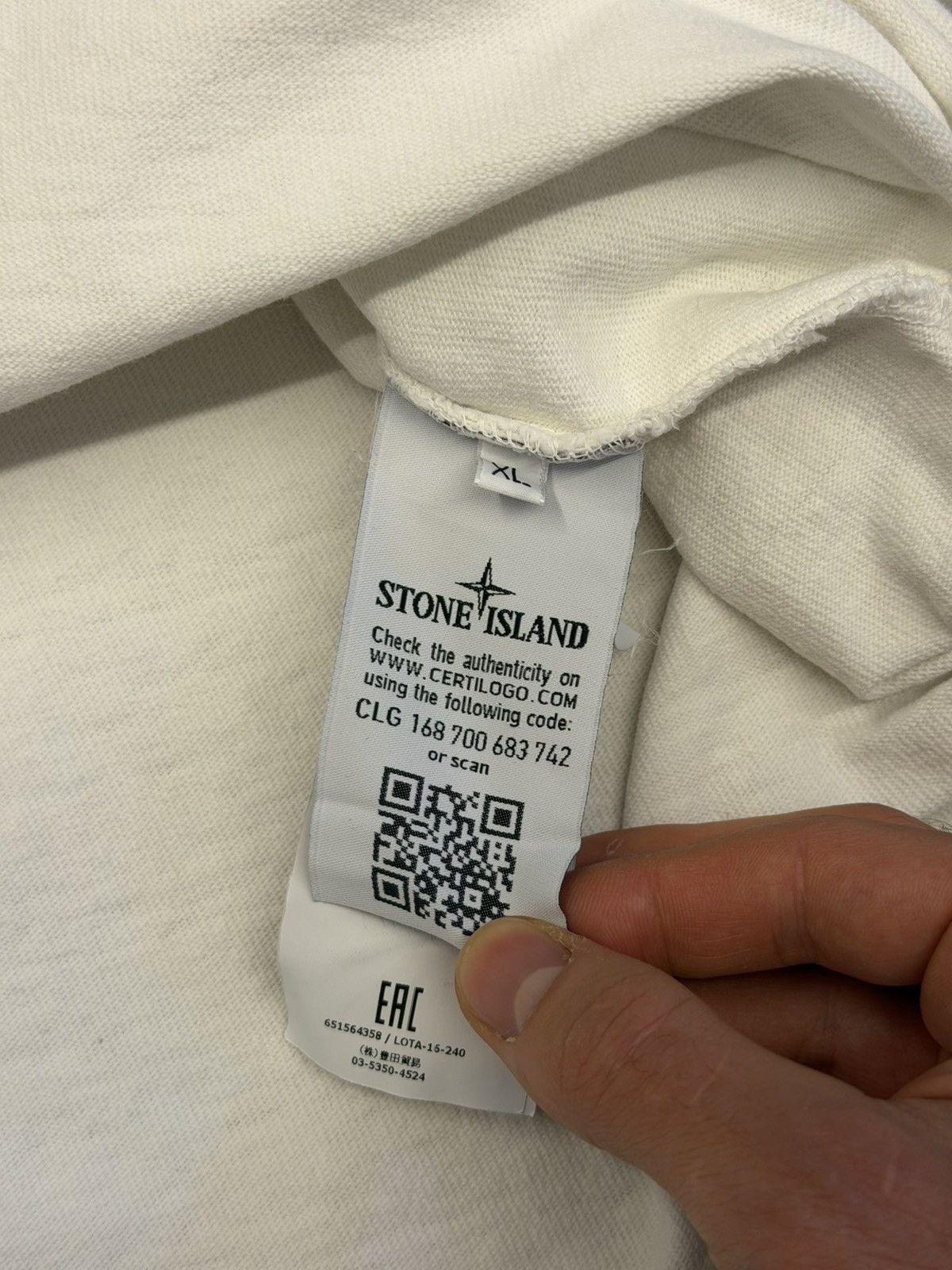 Stone Island Stone Island V-Neck Long Sleeve Sweatshirt Size US XL / EU 56 / 4 - 5 Thumbnail