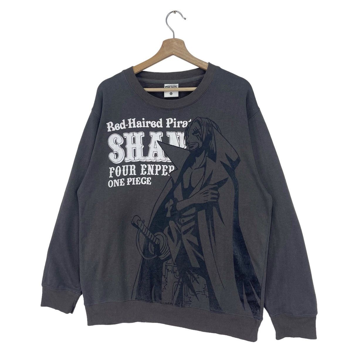 Cartoon Network × Japanese Brand × One Piece Vintage One Piece Akagami Shanks Sweatshirt Size US M / EU 48-50 / 2 - 3 Thumbnail