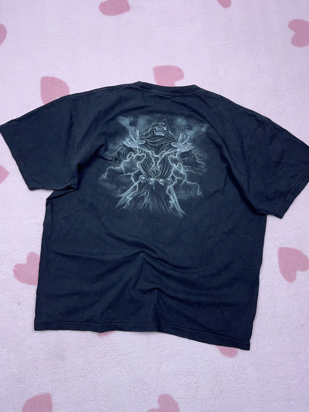 Japanese Brand × Vintage ➕ wild y2k skull reaper opium sunfade vintage t-shirt Size US XL / EU 56 / 4 - 2 Thumbnail
