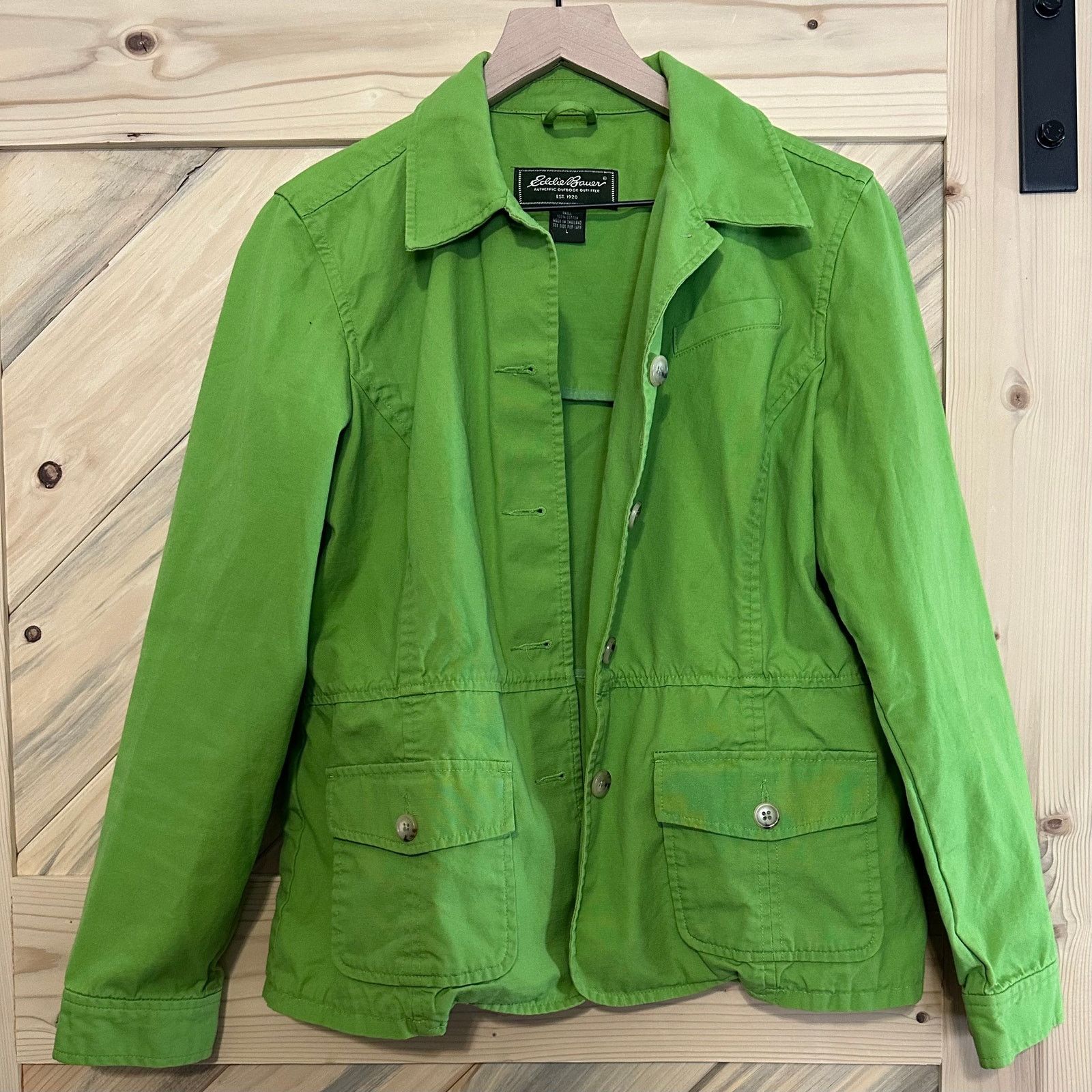 Eddie Bauer Large Cotton Eddie Bauer Jacket heavy cotton with pockets Size L / US 10 / IT 46 - 1 Thumbnail