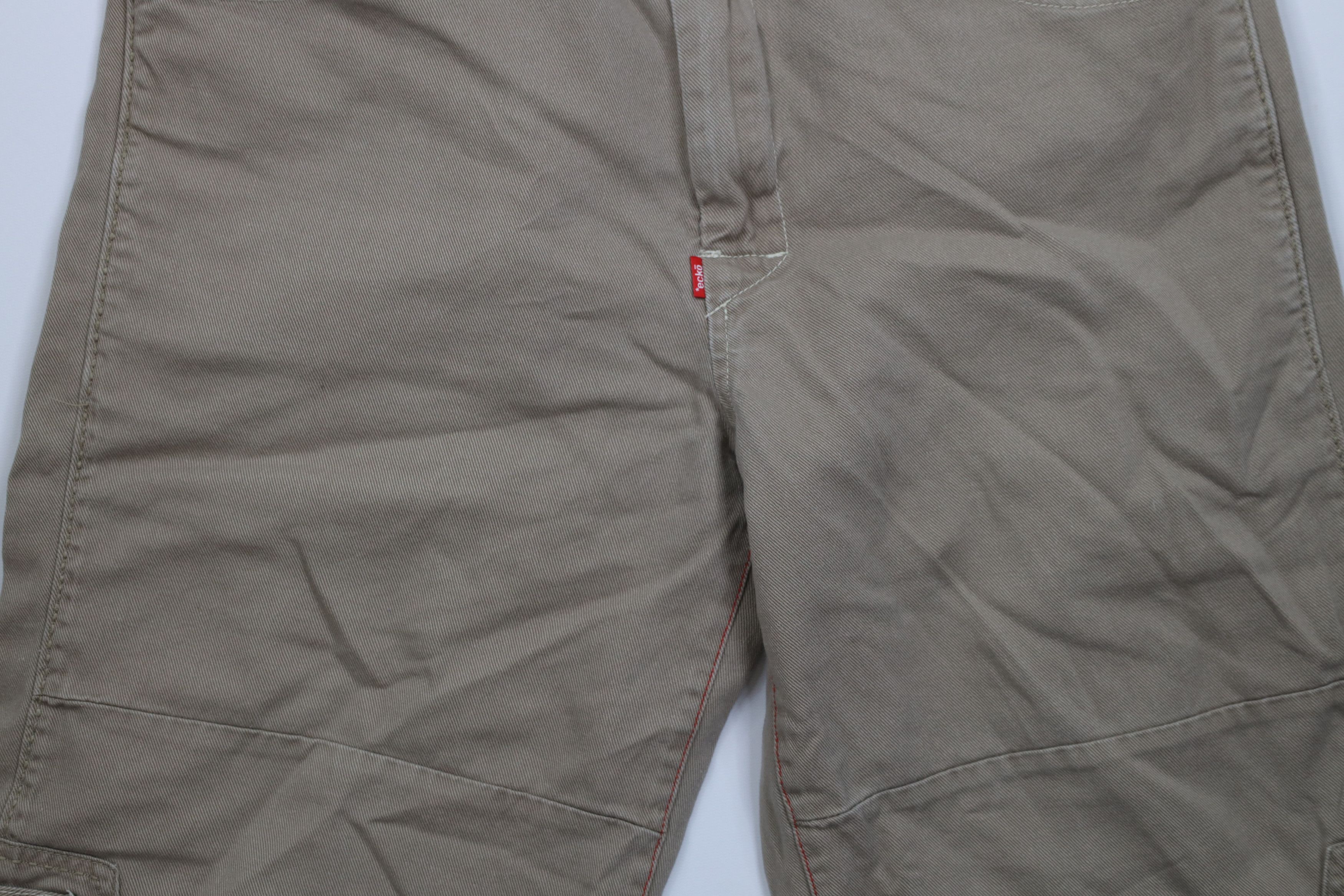 Ecko Unltd. Vintage 90s Y2K Ecko Hip Hop Military Style Shorts Beige Size US 34 / EU 50 - 3 Thumbnail