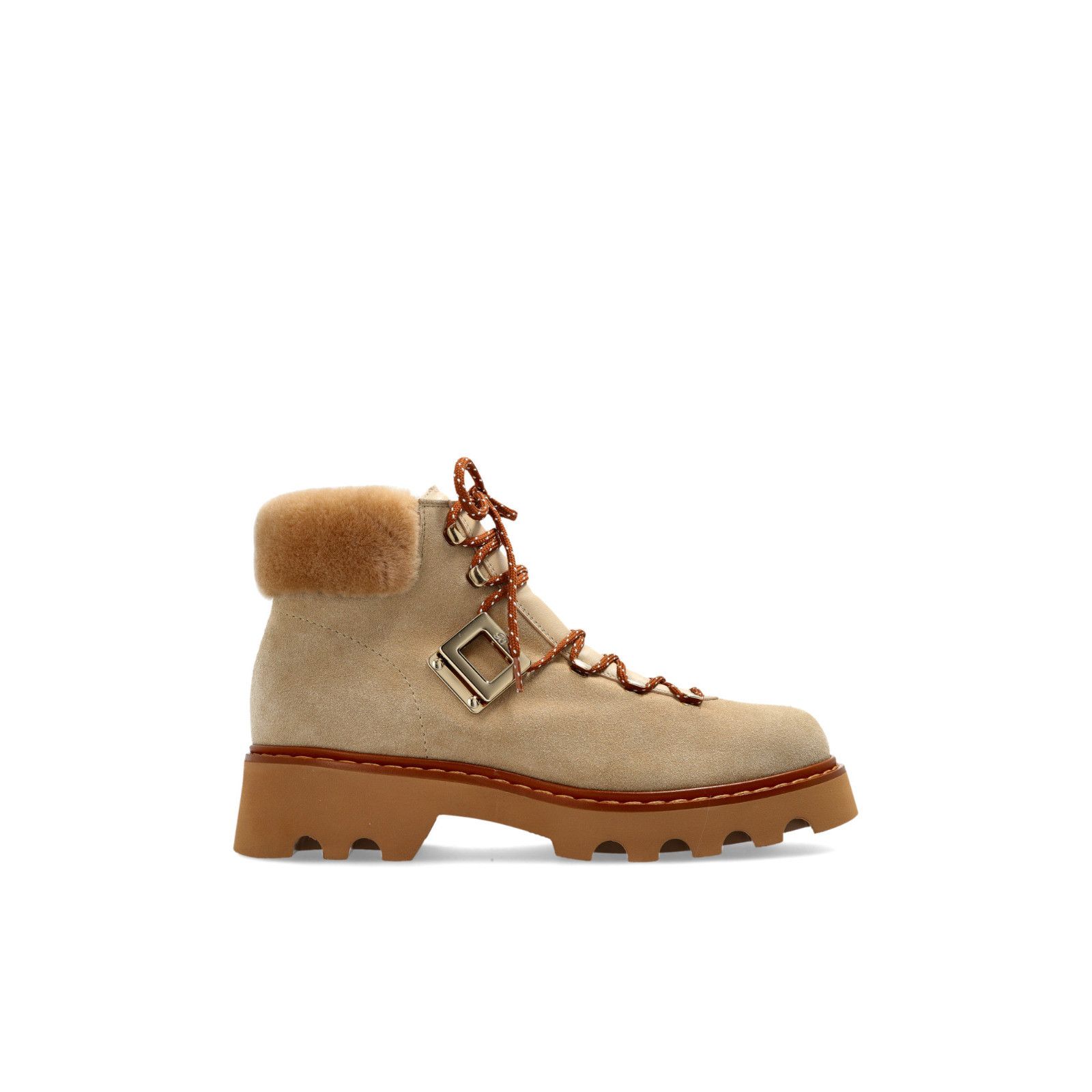 ROGER VIVIER Beige Suede Snow Boots New & Authentic (Women's