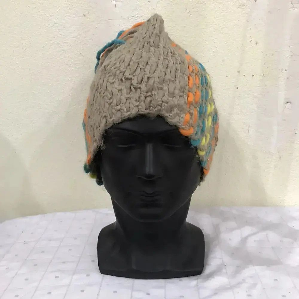 Japanese Brand Rare Design Knit Beanie Hat Size ONE SIZE - 3 Thumbnail