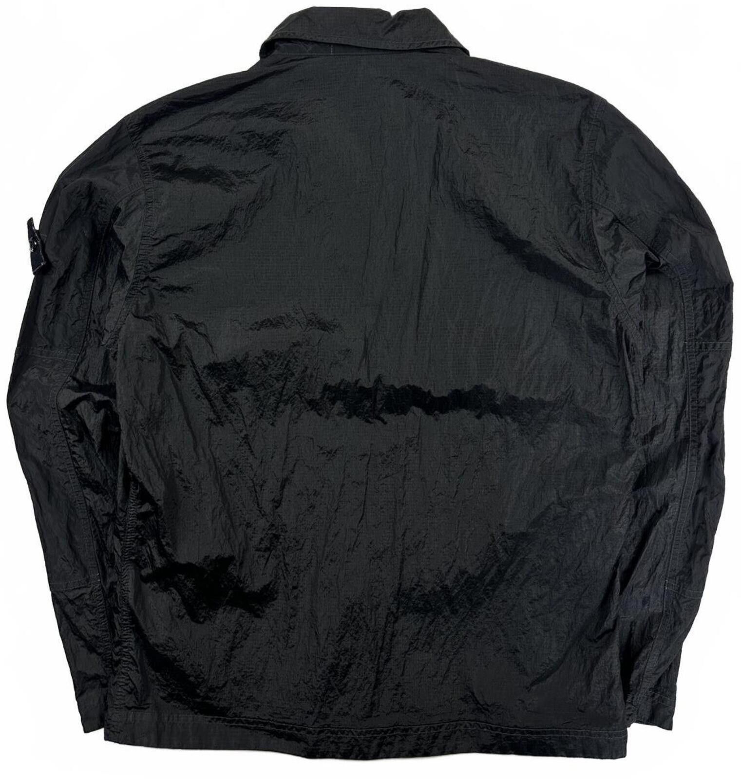 Stone Island Stone Island Nylon Metal Ripstop Overshirt Black Small Size US S / EU 44-46 / 1 - 4 Thumbnail