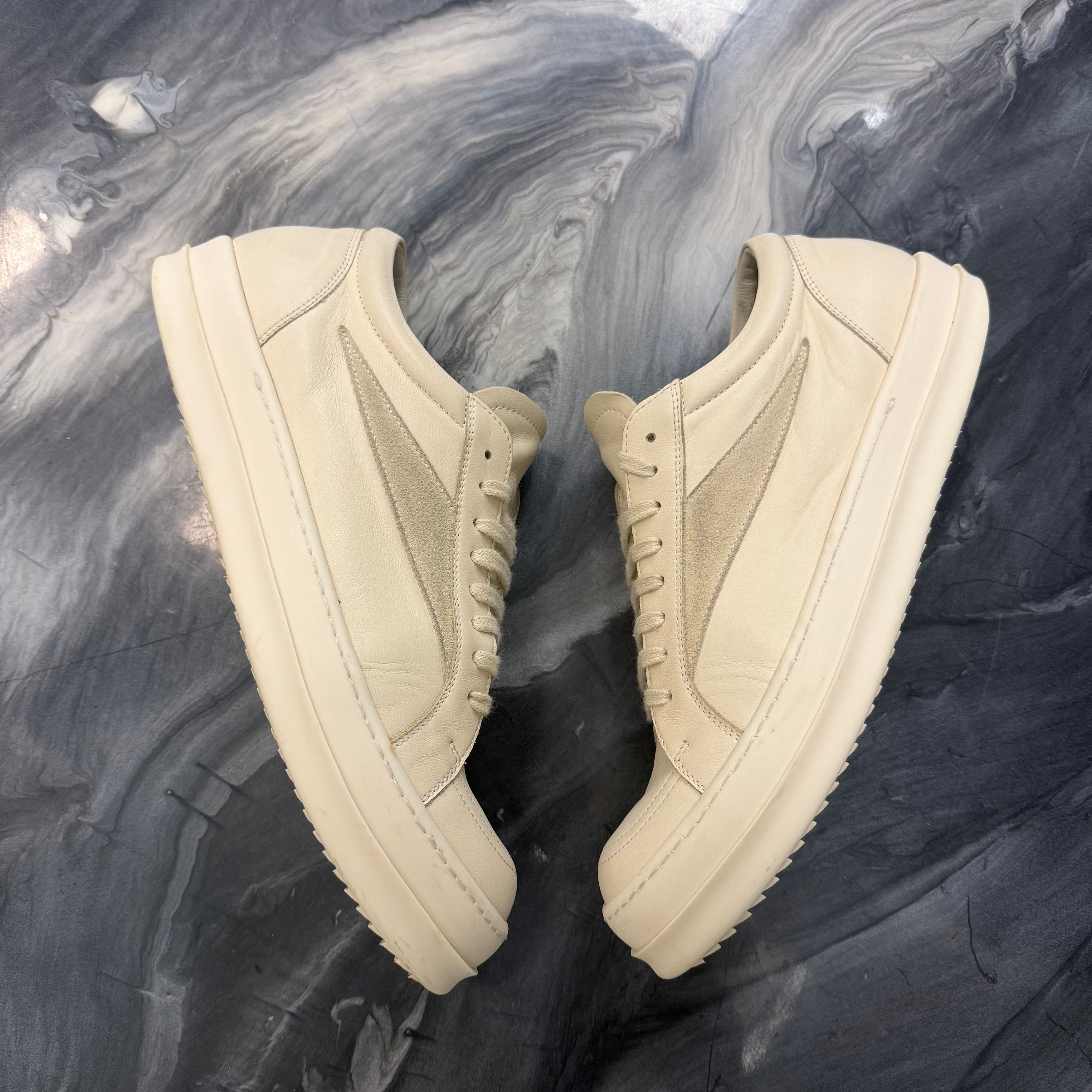 Rick Owens Rick Owens Mainline Vintage Low White Size US 12 / EU 45 - 2 Thumbnail
