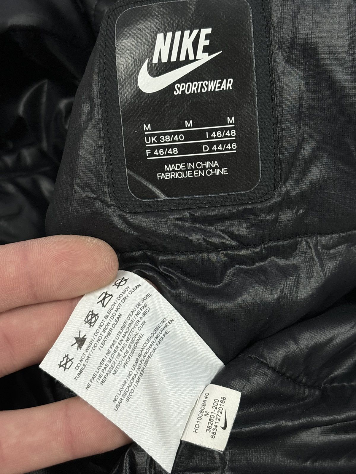 Nike SB Rare Sportswear Leather Tech Fleece Pack Wool Varsity Bomber Jacket Parka Coat Size M / US 6-8 / IT 42-44 - 13 Thumbnail