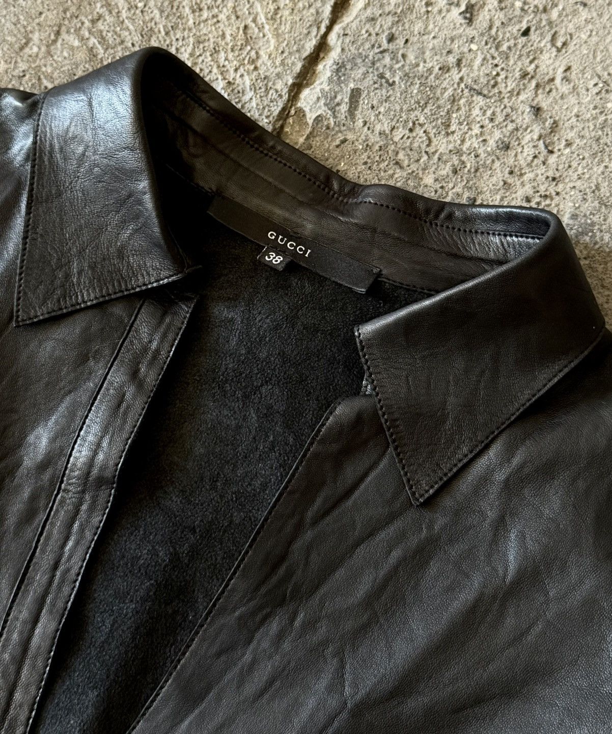 Gucci × Tom Ford Archive Gucci - Tom Ford - FW1997 - Calfskin Vareuse Shirt Size XS / US 0-2 / IT 36-38 - 2 Thumbnail