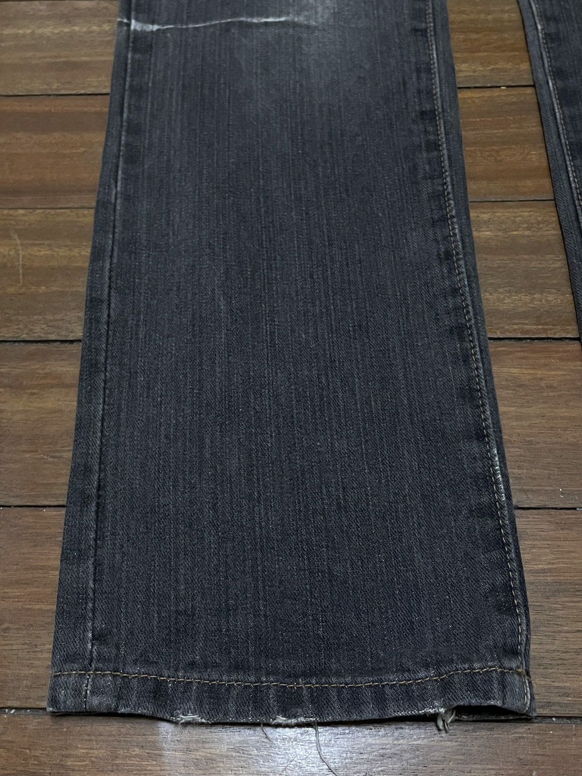 Japanese Brand × Le Grande Bleu (L.G.B.) × Vintage Very Rare Design Vintage Root Three Ripped Flash Jeans 2000s Size US 31 - 5 Thumbnail