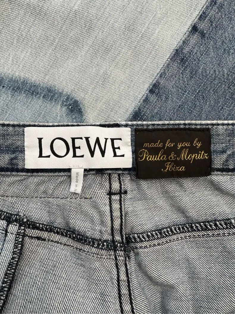 Loewe Loewe Casual patchwork jeans for both men and women in blu Size US 34 / EU 50 - 7 Thumbnail