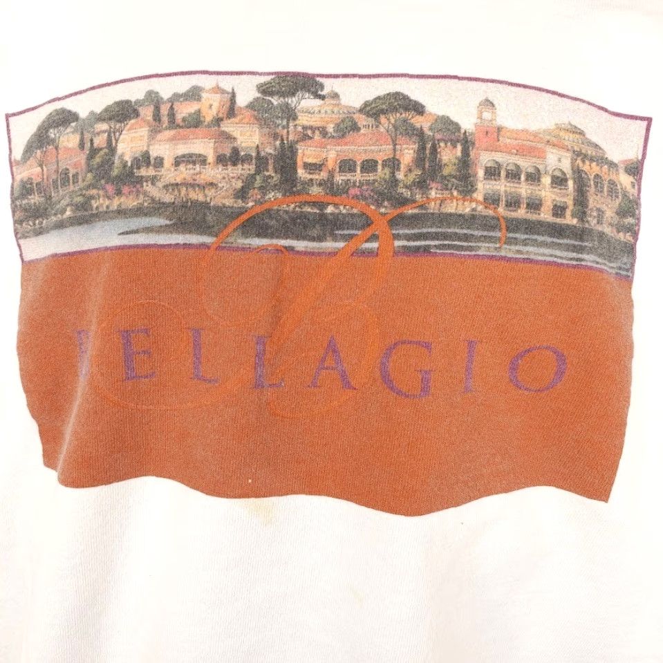 Vintage Bellagio Sweatshirt Mens Large White Las Vegas Casino Travel Destination Size US L / EU 52-54 / 3 - 3 Thumbnail