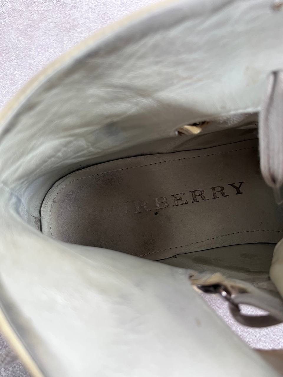 Burberry Grail❗️Burberry Hi-top Leather Margiela Style Sneakers 44 Size US 11 / EU 44 - 12 Thumbnail