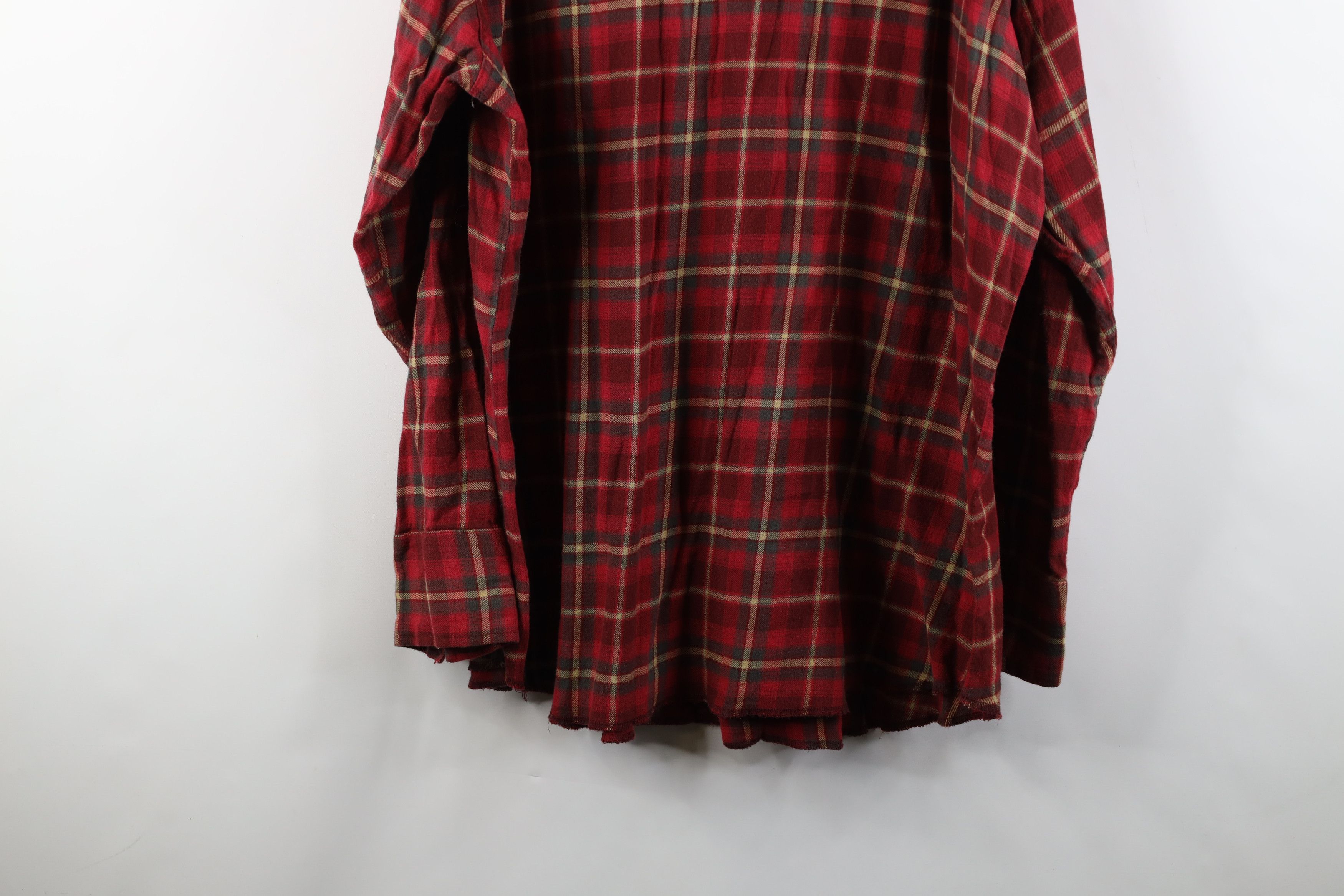 Vintage × Wrangler Vintage 90s Wrangler Western Rodeo Snap Button Shirt Plaid Size US XXL / EU 58 / 5 - 13 Thumbnail
