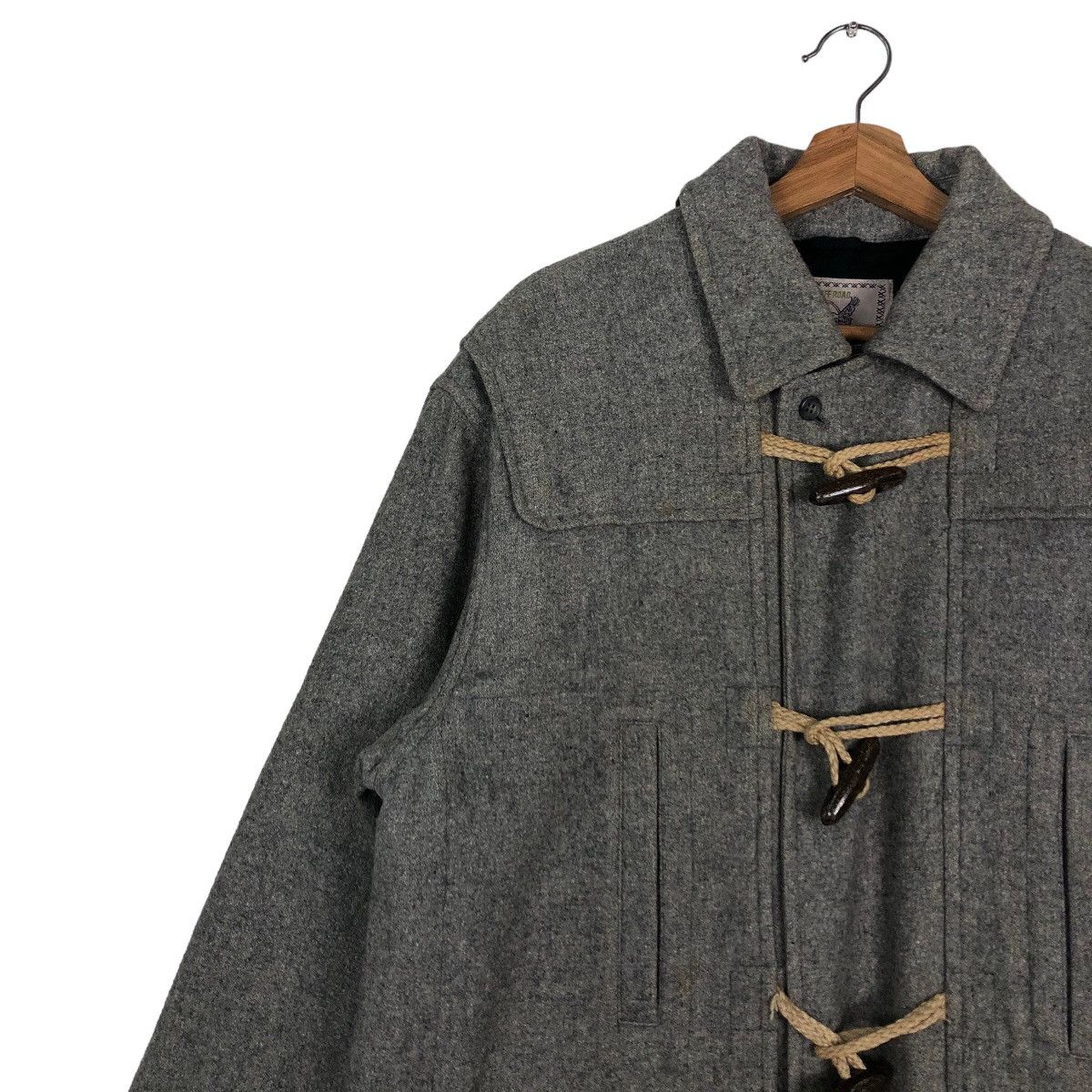 Japanese Brand 🔥Vintage Wool Chore Jacket Off Road Japan Made Wood Button Size US M / EU 48-50 / 2 - 7 Thumbnail