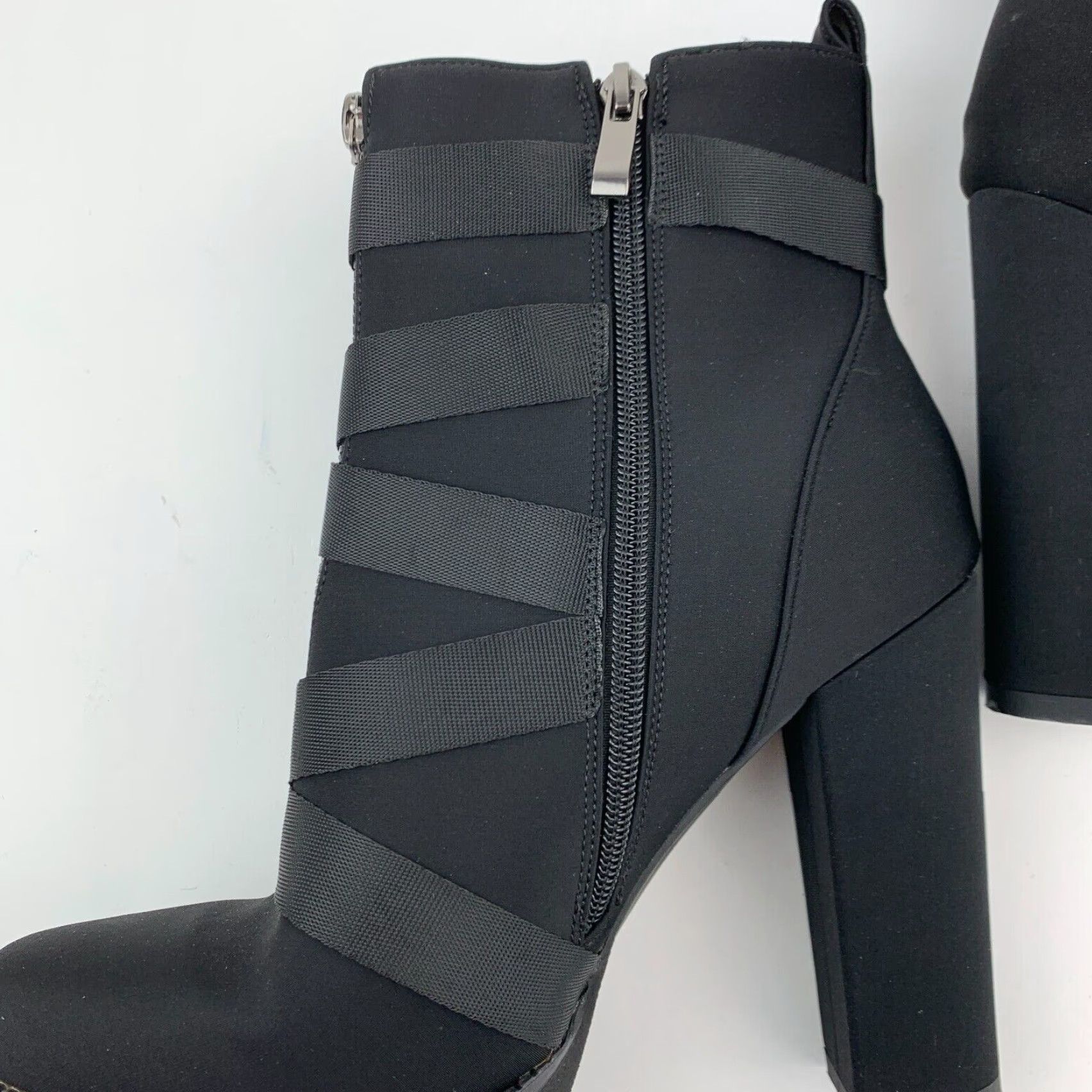 Vintage VINTAGE Wetkiss Combat Chunky Heel Platform Boots Black Straps EU 40 US 9.5 Women Platform Boots Straps 40 9.5 Black Wetkiss Shoes Womens Size US 10 / IT 40 - 5 Thumbnail