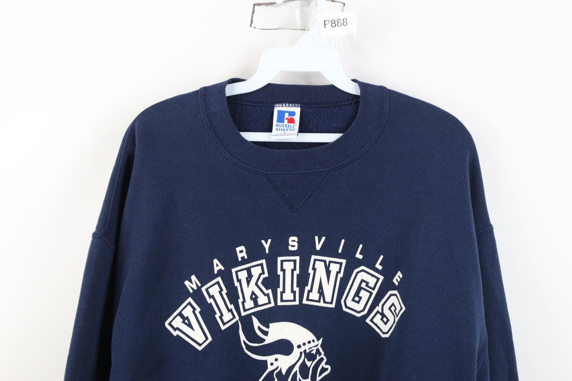 Russell Athletic Vintage 90s Russell Athletic Vikings Crewneck Sweatshirt USA Size US L / EU 52-54 / 3 - 2 Thumbnail