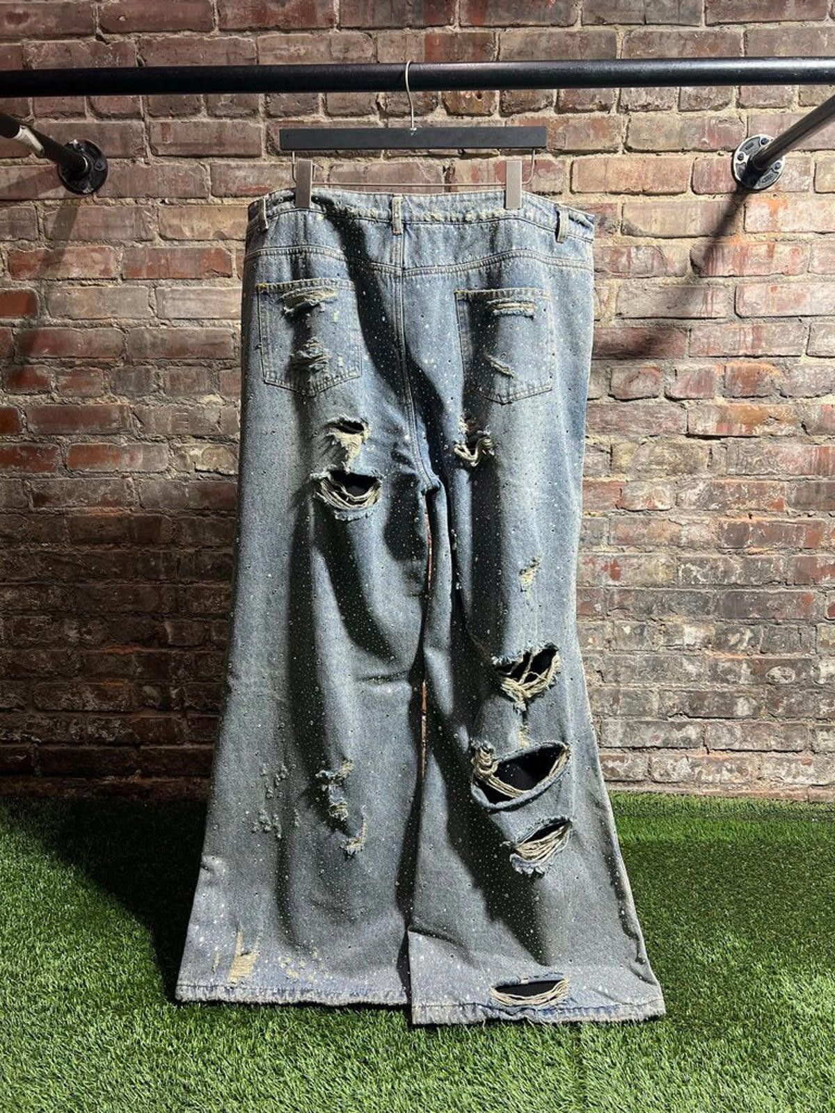 Other Vale State Rhinestone Thermal Lined Blue Jeans Sz. 38 Size US 38 / EU 54 - 2 Thumbnail