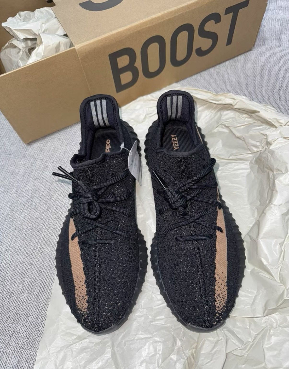 Adidas Adidas Yeezy 350 V2 Black Copper BY1605 K37 Size US 10.5 / EU 43-44 - 2 Thumbnail