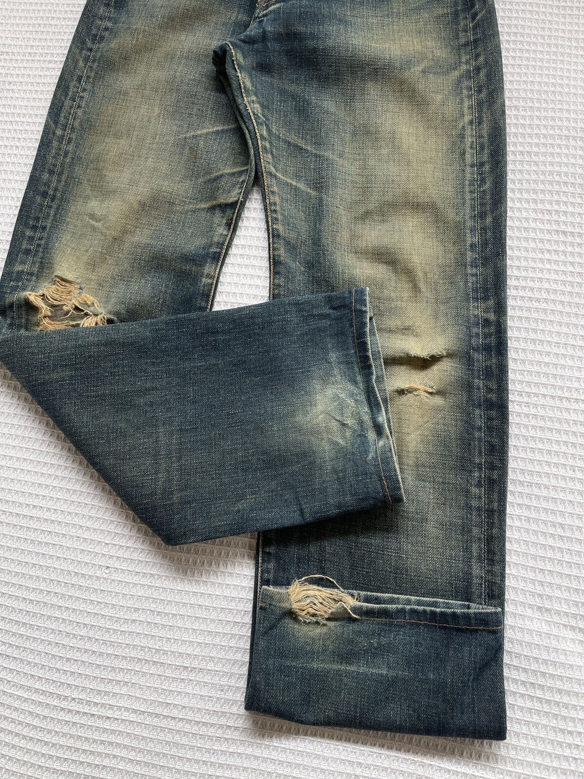 Japanese Brand Rare🔥Vintage BOBSON Distressed Denim Jeans Size US 29 - 7 Thumbnail