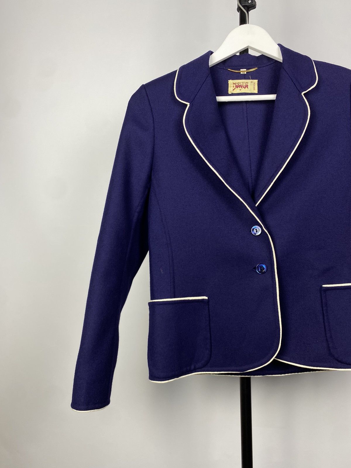 Vintage Vintage 70-80s WOOL suit blazer + skirt Size M / US 6-8 / IT 42-44 - 6 Thumbnail