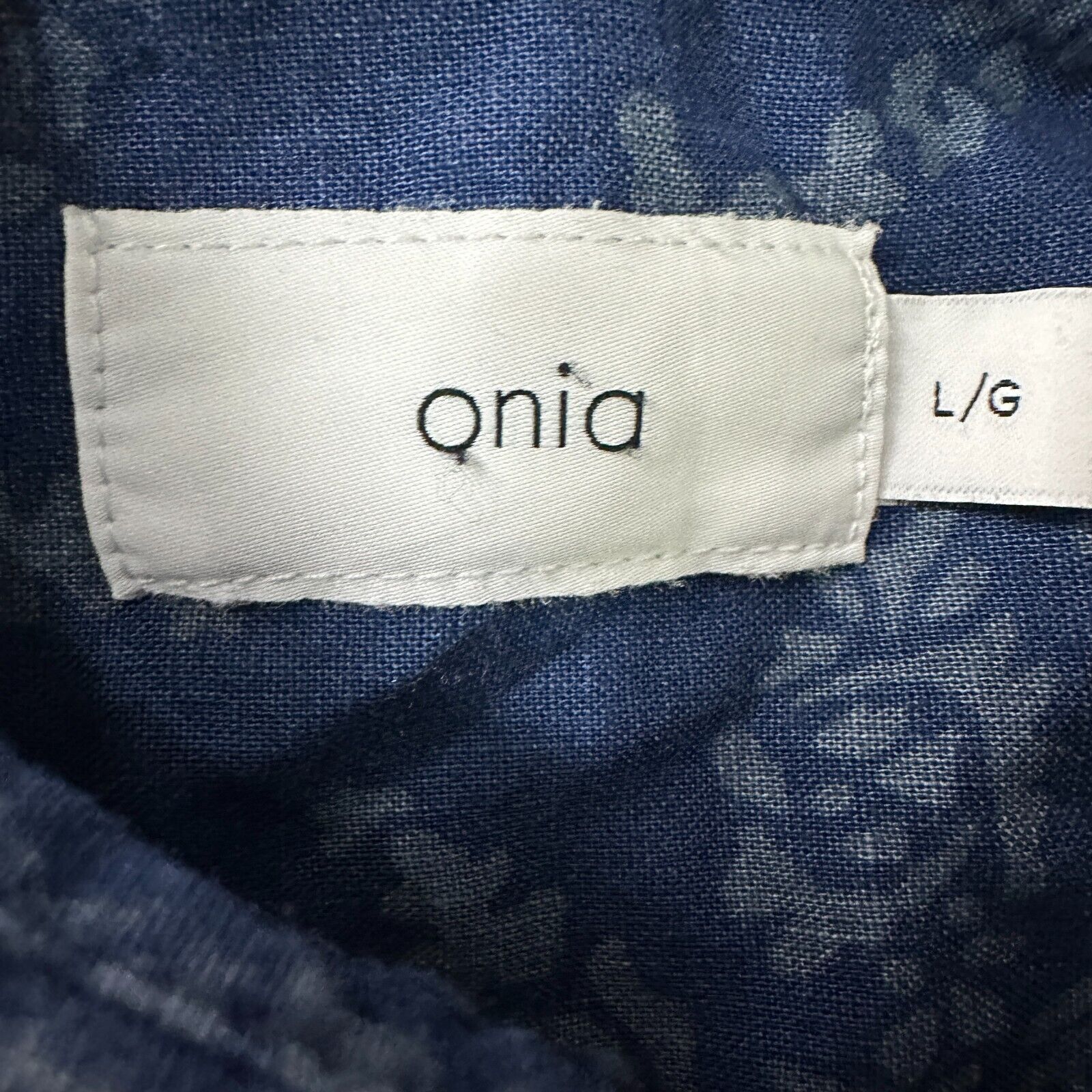 Onia Onia Shirt Men’s Large Blue Linen Blend Short Sleeve Button Size US L / EU 52-54 / 3 - 5 Thumbnail