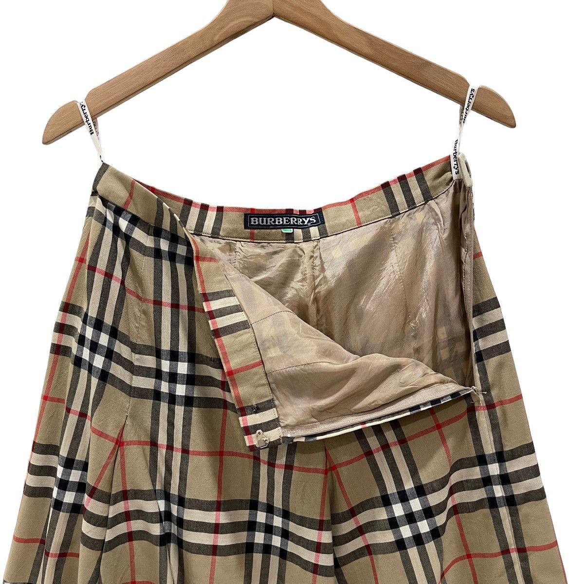 Burberry 🔥Vintage 90s🔥Burberrys Nova Check Midi Skirt Size 27" / US 4 / IT 40 - 5 Thumbnail